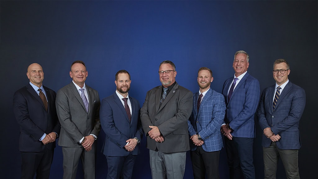 The Carbon Valley team accepting the Carrier President's Award.