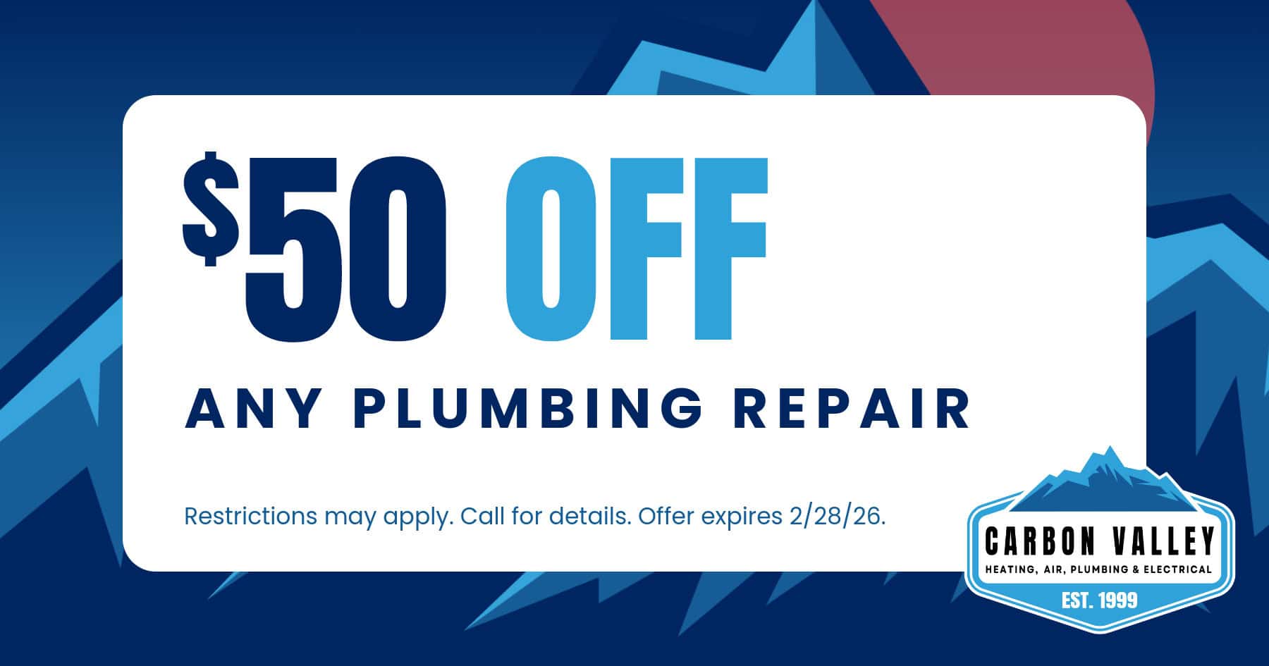 $50 Off Any Plumbing Repair.