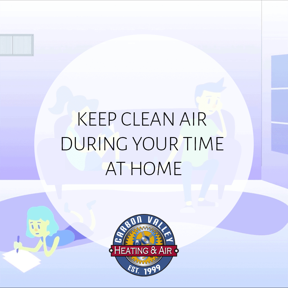 Keep Air Clean During Your Time At Home.|Illustration of a family in their living room